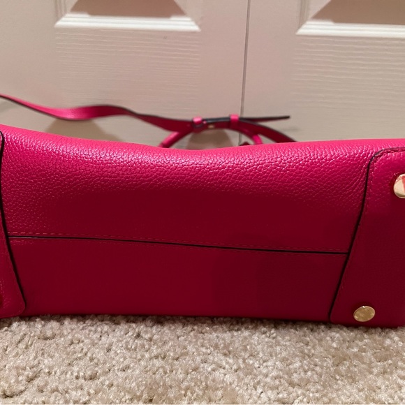 Fuchsia Michael Kors satchel bag with wallet. - Picture 3 of 9